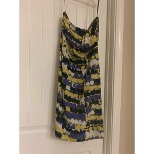 The limited, strapless dress